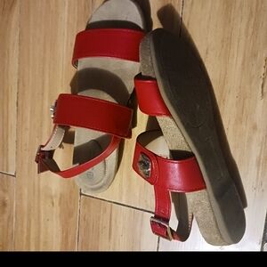 Gianni Bini Red Strap Sandals